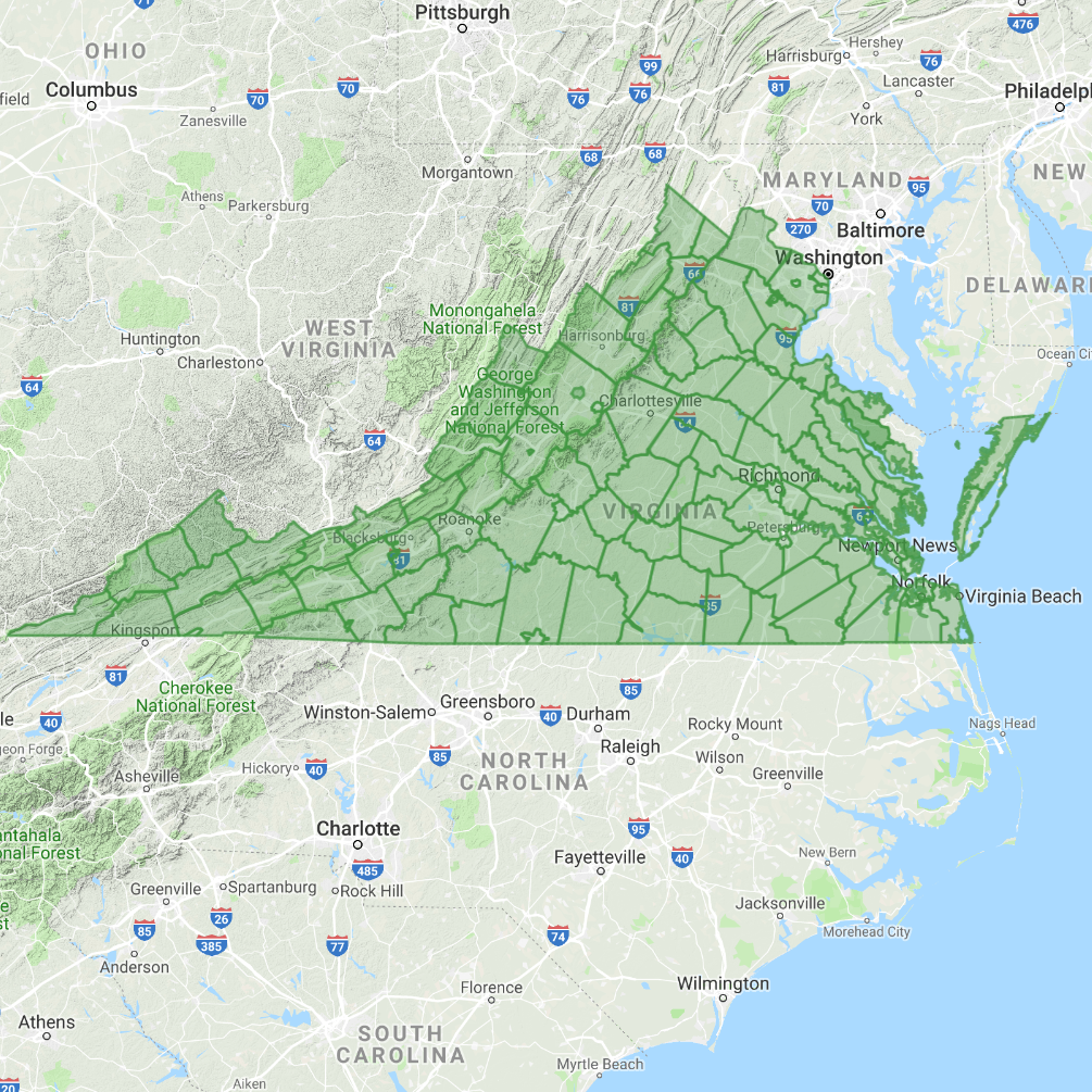 GeoPuzzle - Geographical game of Virginia